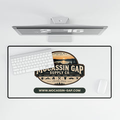 Desk Mat — Mocassin Gap Supply Co. Logo Large Gaming/Office Mouse Pad