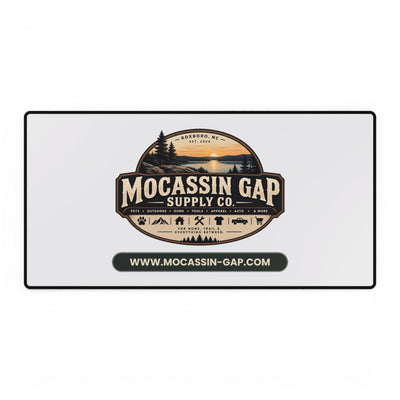 Desk Mat — Mocassin Gap Supply Co. Logo Large Gaming/Office Mouse Pad