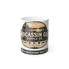 Moccasin Gap Color-Changing Mug — 11oz Rustic Outdoor Logo Coffee Cup