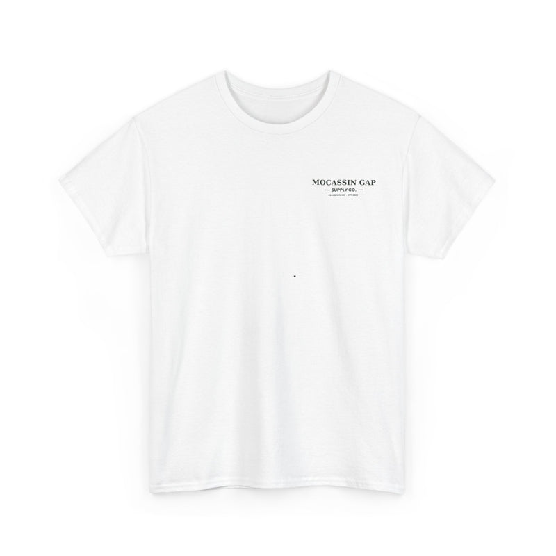 Mocassin Gap Supply Co. Logo Tee — Outdoor Adventure Graphic T-Shirt