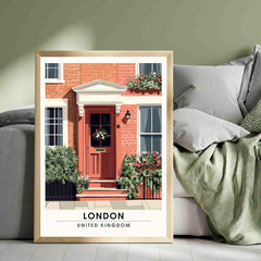 Affiche Londres | Impression Londres - Façades de Londres