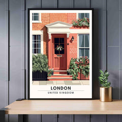 Affiche Londres | Impression Londres - Façades de Londres