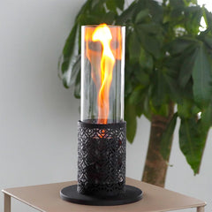 15.3"H Spiral Flame Fireplace